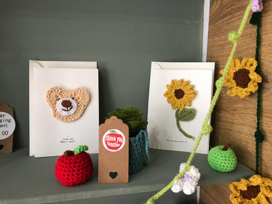 Handmade crochet Apple for the teacher