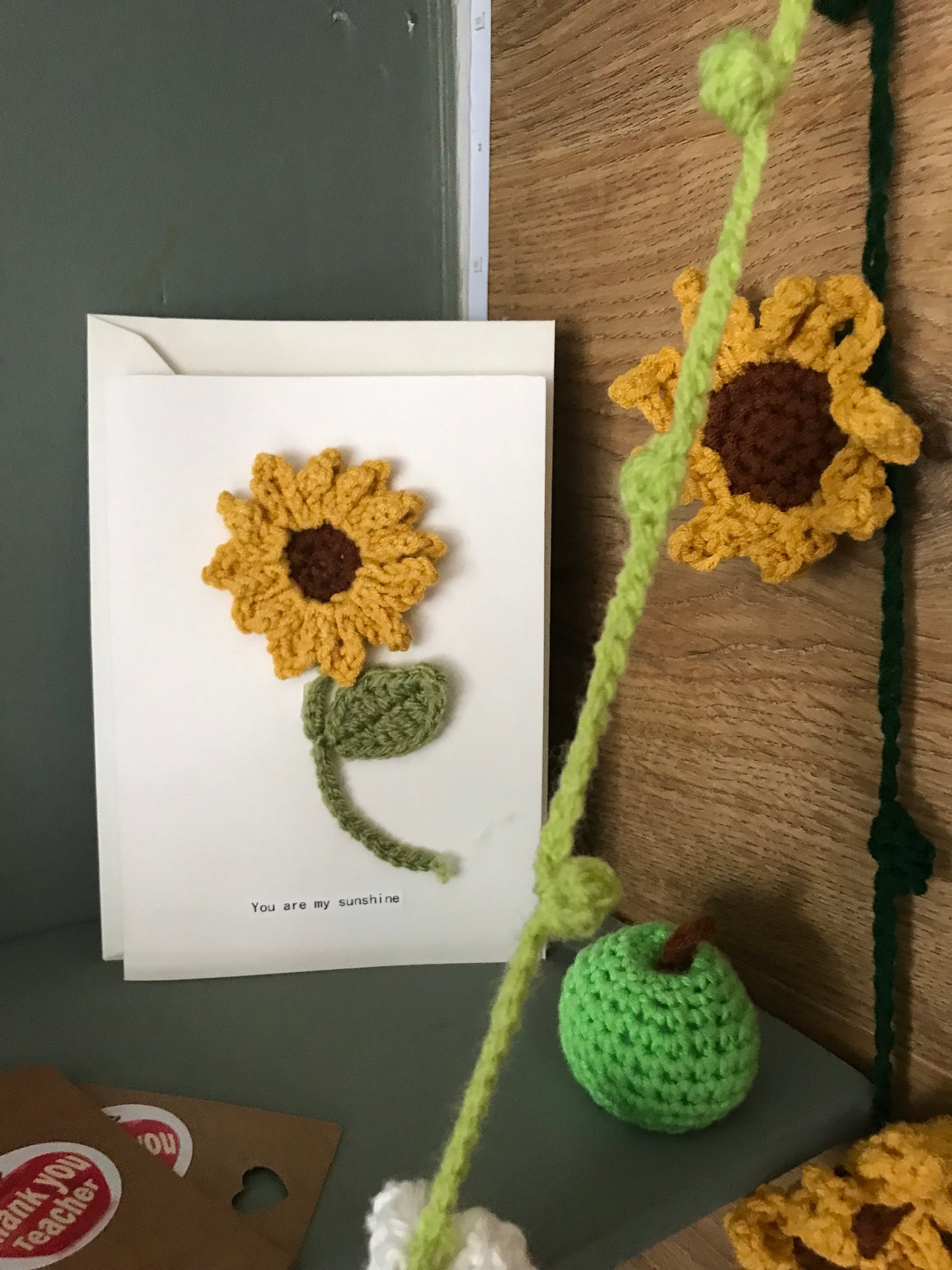 Handmade crochet Apple for the teacher