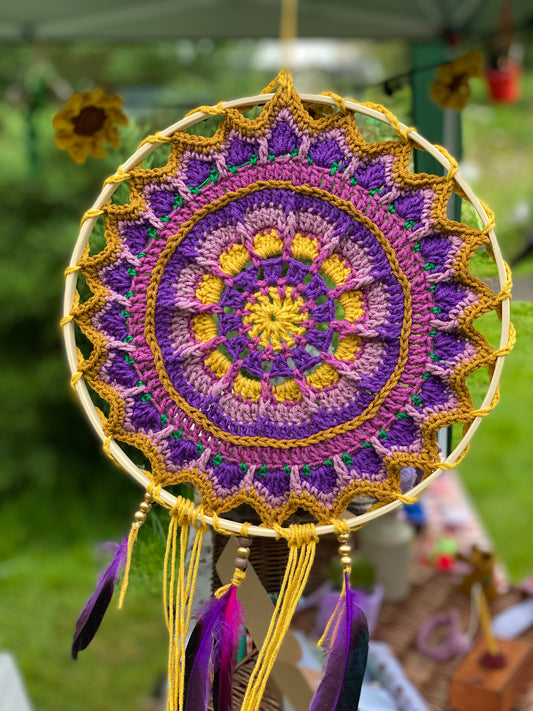 Crochet Mandala Dream Catcher